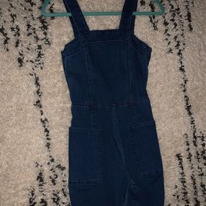 BLUE DENIM ROMPER
